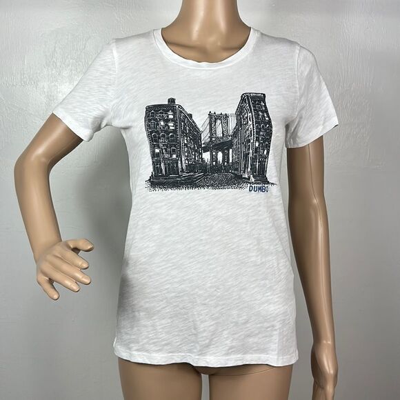 J. Crew Dumbo Brooklyn Cotton Collector Tee Size S - Picture 1 of 7